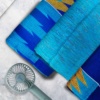 Royal Blue Kente with Turquoise