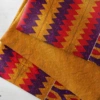 Gold, Purple and Red with shimmering kente