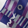 bluish white, Purple and Blue black kente