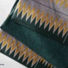 emerald green and grey kente