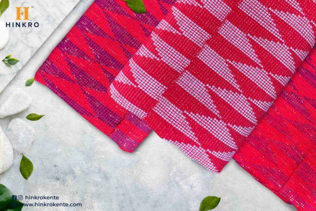 Hot Pink Ombre Kente