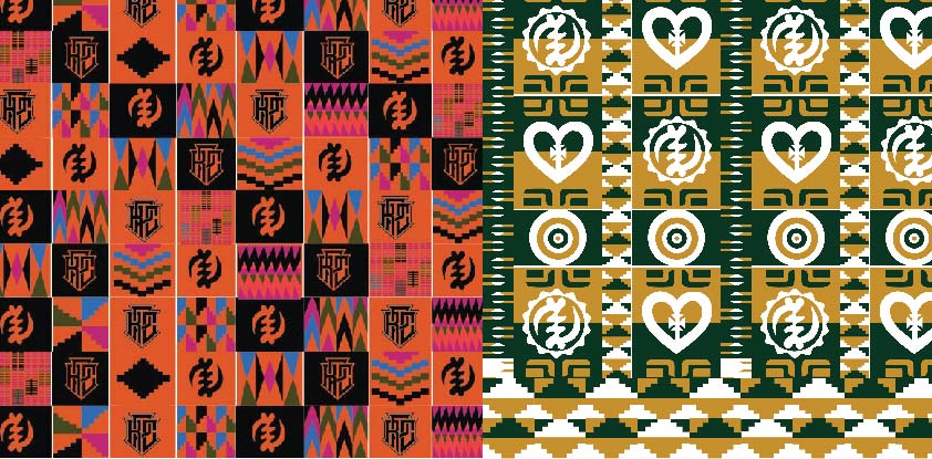 Developing Kente patterns